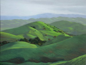 Hills Near Livermore, 21 x 27, pastel on paper
